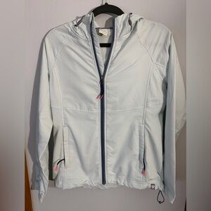 Women's Light Gray Hooded Utility Jacket